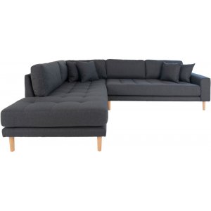Lido Hörnsoffa med öppet avslut - Mörkgrå - Hörnsoffor