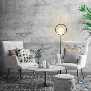 Like golvlampa 15 - Svart/vit - Golvlampor -Lampor - Golvlampor