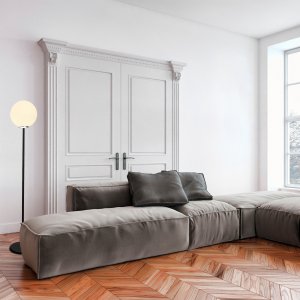 Like golvlampa 16 - Svart/vit - Golvlampor -Lampor - Golvlampor