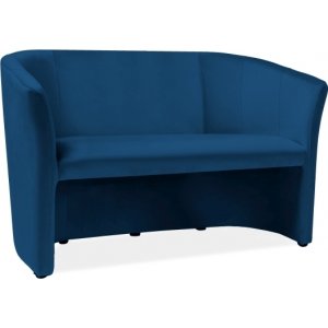 Lilyanna 2- sits soffa - Blå sammet - 2-sits soffor