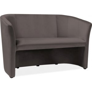 Lilyanna 2- sits soffa - Grå sammet - 2-sits soffor