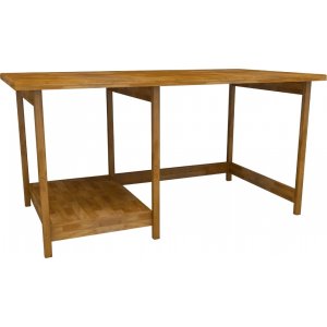 Lina skrivbord 120x55 cm - Ek - Skrivbord med hyllor | lådor