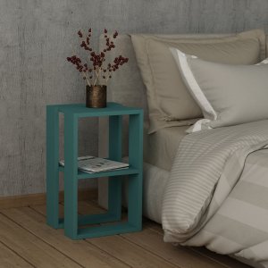 Lonie sängbord - Turkos - Sängbord -Sovrumsmöbler - Sängbord