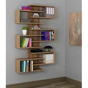 Lotus bokhylla - Valnöt - Bokhyllor -Hyllor - Bokhyllor