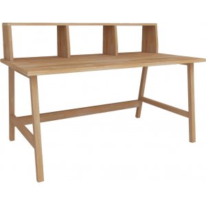 Lucy skrivbord 120x60 cm - Furu - Skrivbord med hyllor | lådor