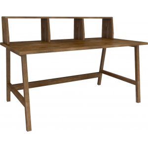 Lucy skrivbord 120x60 cm - Valnöt - Skrivbord med hyllor | lådor