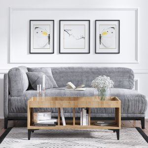 Luke soffbord 100 x 50 cm - Ek - Soffbord i trä