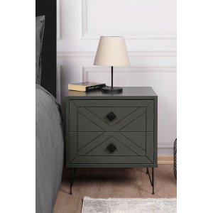 Luna sängbord - Antracit - Sängbord -Sovrumsmöbler - Sängbord