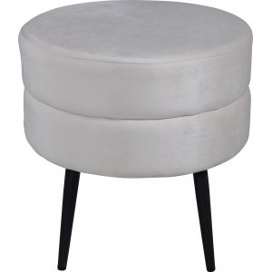 Mariana sittpuff - Beige sammet - Sittpuffar