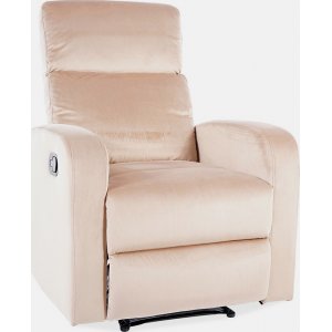 Mars reclinerfåtölj - Beige sammet - Reclinerfåtöljer