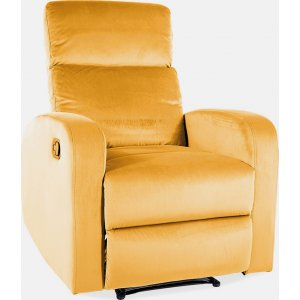 Mars reclinerfåtölj - Orange sammet - Reclinerfåtöljer