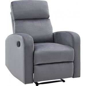 Mars reclinerfåtölj - Grå sammet - Reclinerfåtöljer