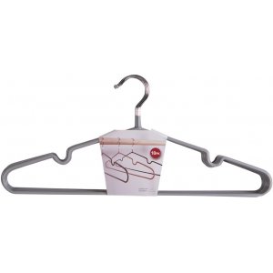 Massa galgar - Grå - 10 st - Klädhängare -Klädhängare - Hallmöbler