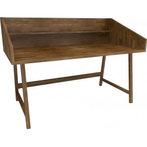 Meja skrivbord 120x60 cm - Valnöt - Skrivbord med hyllor | lådor