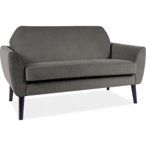 Mena 2-sits soffa - Grå manchester - 2-sits soffor