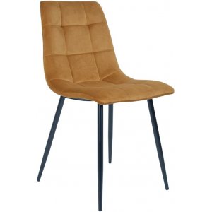 2 st Middelfart Matstol - Gul/svart - Klädda & stoppade stolar