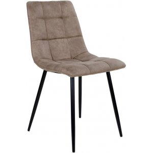 2 st Middelfart Matstol - Ljusbrun/svart - Klädda & stoppade stolar