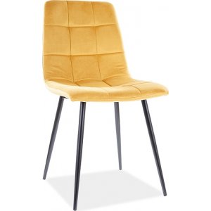 4 st Mila matstol - Orange sammet - Klädda & stoppade stolar