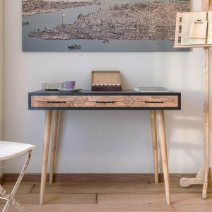Milano skrivbord 105x55 cm - Antracit/furu - Övriga kontorsbord & skrivbord