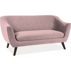 Molly 2- sits soffa - Rosa sammet - 2-sits soffor