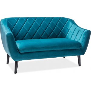 Molly 2- sits soffa - Turkos sammet - 2-sits soffor