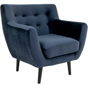 Monte Fåtölj - Mörkblå/svart - Tygfåtöljer