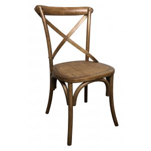 2 st Gaston stol - Antik alm/rotting - Trästolar