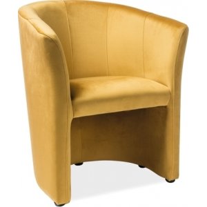 Myra fåtölj - Orange sammet + Matt- och textilrengöring - Clubfåtöljer