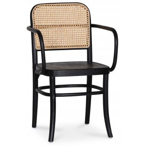 Nemis karmstol böjträ - Svart/rotting - Karmstolar