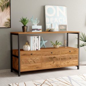 Nero simela skänk - Valnöt/svart - Skänkar & Sideboards -Skänkar & Sideboards - Hyllor & Förvaring