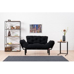 Nitta 2-sits bäddsoffa - Svart - 2-sits soffor