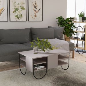 Norfolk soffbord 94 x 60 cm - Ljus mocka - Soffbord i trä