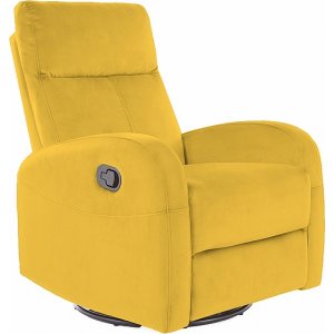 Olimp reclinerfåtölj - Orange sammet - Reclinerfåtöljer