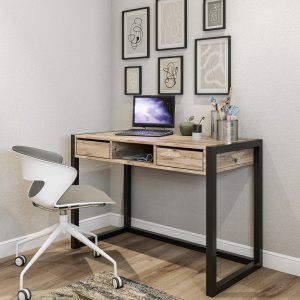 Origin skrivbord 115x55 cm - Furu/svart - Övriga kontorsbord & skrivbord