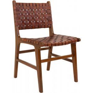 2 st Perugia Matstol - Brun/teak - Klädda & stoppade stolar