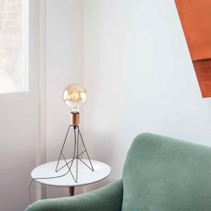 Piramit bordslampa - Svart/koppar - Bordslampor -Lampor - Bordslampor