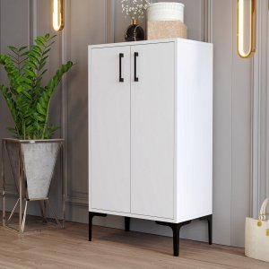 Prag skoskåp - Vit - Skoskåp -Skoskåp - Hallmöbler