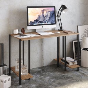 Reader skrivbord 125x60 cm - Svart/valnöt - Övriga kontorsbord & skrivbord