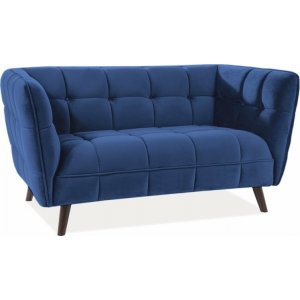 Renae 2- sits soffa - Blå sammet - 2-sits soffor