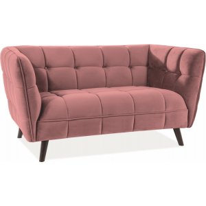 Renae 2-sits soffa - Röd sammet - 2-sits soffor
