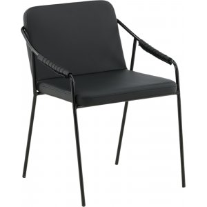 2 st Rival stol - Svart PU - Konstläderklädda stolar