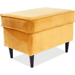 Ron fotpall - Orange sammet - Fotpallar