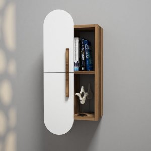 Rose vägghylla - Valnöt/vit - Vägghyllor -Hyllor & Förvaring - Hyllor