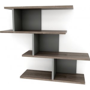 Rosie vägghylla - Antracit/valnöt - Vägghyllor -Hyllor & Förvaring - Hyllor