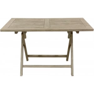 Saltö vikbart matbord i grå teak - 120x70 cm + Möbelpolish - Utematbord