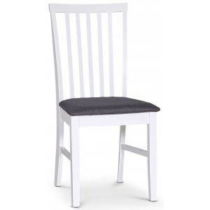 2 st Sandhamn Alice matstol - Vit / Grå - Trästolar
