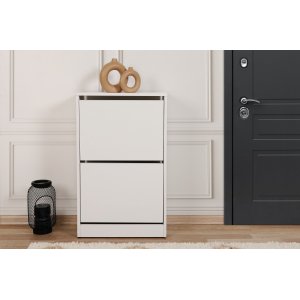 Shock skoskåp 2 - Vit - Skoskåp -Skoskåp - Hallmöbler