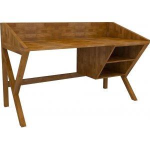 Sibylla skrivbord 120x60 cm - Ek - Skrivbord med hyllor | lådor