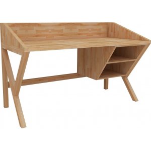 Sibylla skrivbord 120x60 cm - Furu - Skrivbord med hyllor | lådor