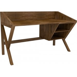 Sibylla skrivbord 120x60 cm - Valnöt - Skrivbord med hyllor | lådor